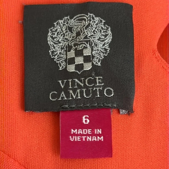 Vince Camuto Laser Cut Scuba Fit & Flare Dress in Coral - NEW - Size 6 - Picture 6 of 9